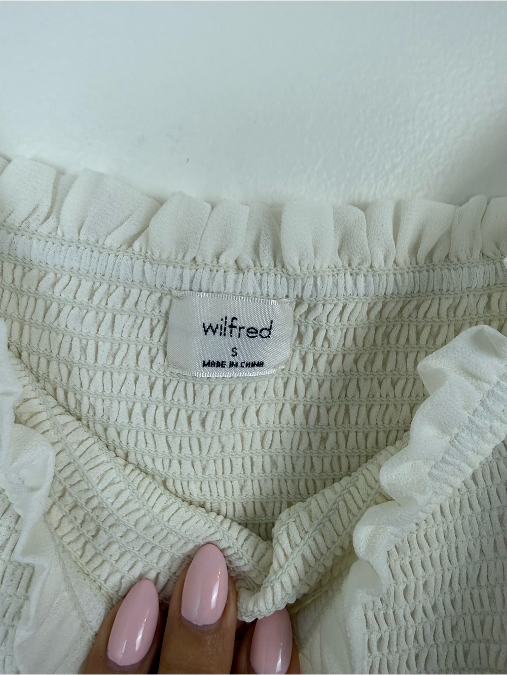 Wilfred Tempest Mini Dress White Size Small Aritzia #75604 - Picture 6 of 7